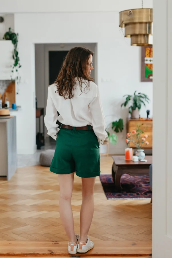 Lniane szorty